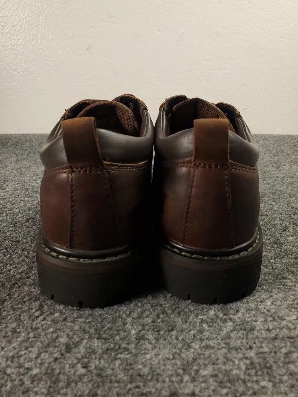Skechers Tom Cats Oxford Shoes Size 9 Leather Lug Sole Dark Brown Y2K Vintage